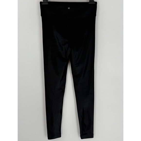 Koral Black Shiny High Waist Sexy Casual Athletic Athleisure Wear Leggings - Picture 7 of 14